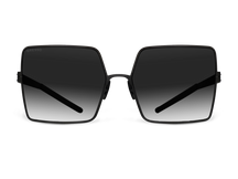 Черные женские солнцезащитные очки GRESSO Alexandria, квадратные, изготовленные из титана, с поляризационными линзами Zeiss #color_серый градиент