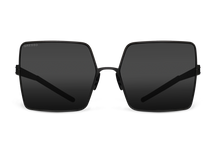 Черные женские солнцезащитные очки GRESSO Alexandria, квадратные, изготовленные из титана, с поляризационными линзами Zeiss #color_серый монолит