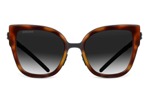 Черные женские солнцезащитные очки GRESSO Malta, бабочка, изготовленные из титана, с поляризационными линзами Zeiss #color_тортуаз