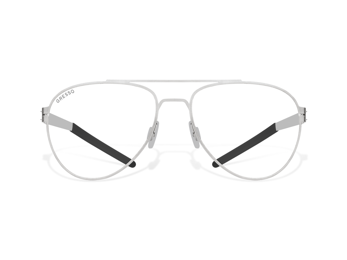 Купить онлайн или в салонах оптики в Москве и Санкт-Петербурге мужские титановые очки для зрения GRESSO Aspen с диоптриями, изготовленные по вашему рецепту. Воспользуйтесь услугой бесплатной проверки зрения и консультацией опытного врача-офтальмолога. #color_титан
