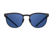 Синие мужские солнцезащитные очки GRESSO Austin, круглые, изготовленные из титана, с поляризационными линзами Zeiss #color_синий монолит