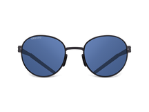 Синие мужские и женские солнцезащитные очки GRESSO Bond, круглые, изготовленные из титана, с поляризационными линзами Zeiss #color_синий монолит