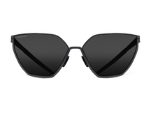Черные женские солнцезащитные очки GRESSO Capri, бабочка, изготовленные из титана, с поляризационными линзами Zeiss #color_серый монолит
