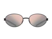 Черные женские солнцезащитные очки GRESSO Corsica, круглые, изготовленные из титана, с поляризационными линзами Zeiss #color_графит
