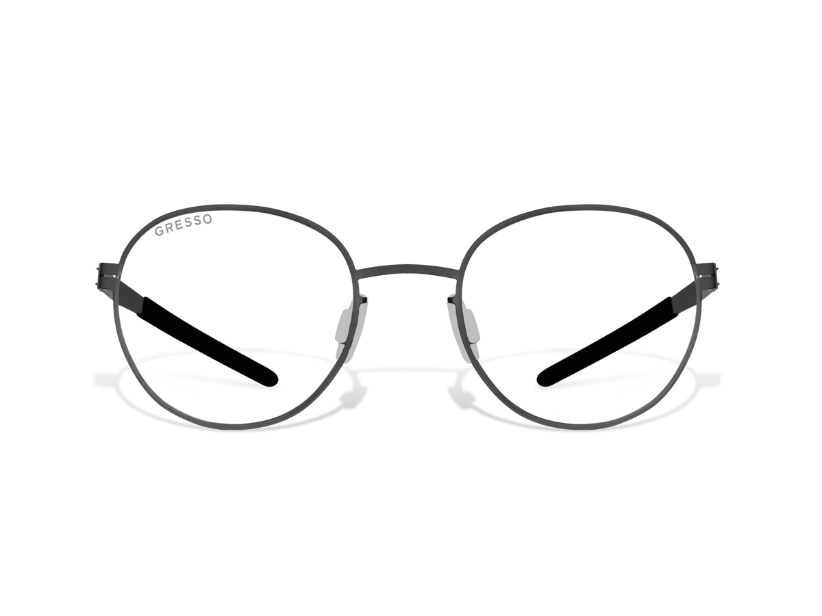 Купить онлайн или в салонах оптики в Москве и Санкт-Петербурге мужские титановые очки для зрения GRESSO Delano с диоптриями, изготовленные по вашему рецепту. Воспользуйтесь услугой бесплатной проверки зрения и консультацией опытного врача-офтальмолога. #color_черный