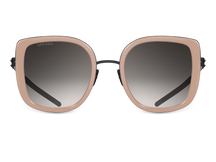 Черные женские солнцезащитные очки GRESSO Evita, бабочка, изготовленные из титана, с поляризационными линзами Zeiss #color_капучино