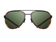 Зеленые мужские солнцезащитные очки GRESSO Falcon в стиле авиатор, изготовленные из титана, с поляризационными линзами Zeiss #color_зеленый монолит