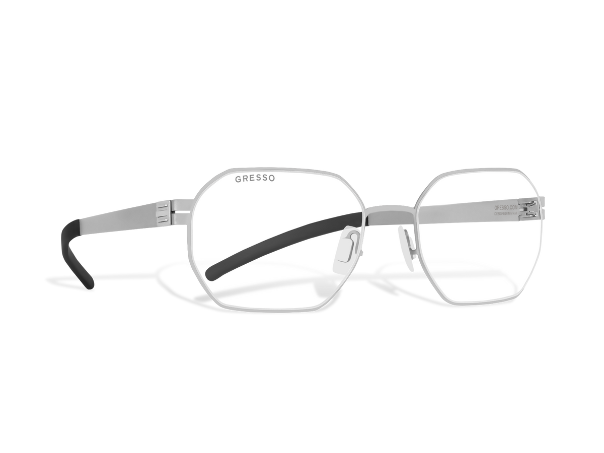Купить онлайн или в салонах оптики в Москве и Санкт-Петербурге мужские титановые очки для зрения GRESSO Franco с диоптриями, изготовленные по вашему рецепту. Воспользуйтесь услугой бесплатной проверки зрения и консультацией опытного врача-офтальмолога. #color_титан