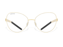 Купить онлайн или в салонах оптики в Москве и Санкт-Петербурге мужские титановые очки для зрения GRESSO Giselle с диоптриями, изготовленные по вашему рецепту. Воспользуйтесь услугой бесплатной проверки зрения и консультацией опытного врача-офтальмолога. #color_золото