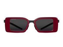 Черные женские солнцезащитные очки GRESSO Ibiza, прямоугольные, изготовленные из титана, с поляризационными линзами Zeiss #color_бордо