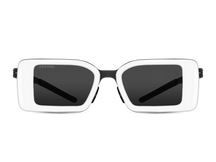 Черные женские солнцезащитные очки GRESSO Ibiza, прямоугольные, изготовленные из титана, с поляризационными линзами Zeiss #color_белый