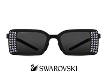 Черные женские солнцезащитные очки GRESSO Los Angeles, прямоугольные, изготовленные из титана, с поляризационными линзами Zeiss #color_серый монолит
