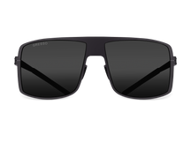 Черные мужские солнцезащитные очки GRESSO Manhattan, квадратные, изготовленные из титана, с поляризационными линзами Zeiss #color_серый монолит