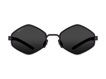 Черные женские солнцезащитные очки GRESSO Milan, квадратные, изготовленные из титана, с поляризационными линзами Zeiss #color_серый монолит