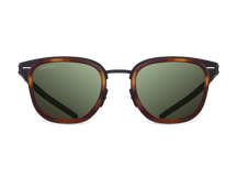 Зеленые мужские солнцезащитные очки GRESSO Monaco, вайфареры, изготовленные из титана, с поляризационными линзами Zeiss #color_зеленый монолит