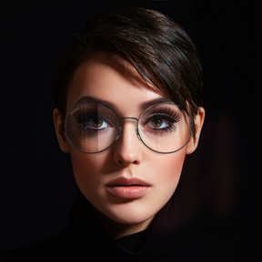 Купить онлайн или в салонах оптики в Москве и Санкт-Петербурге мужские титановые очки для зрения GRESSO Monica с диоптриями, изготовленные по вашему рецепту. Воспользуйтесь услугой бесплатной проверки зрения и консультацией опытного врача-офтальмолога.