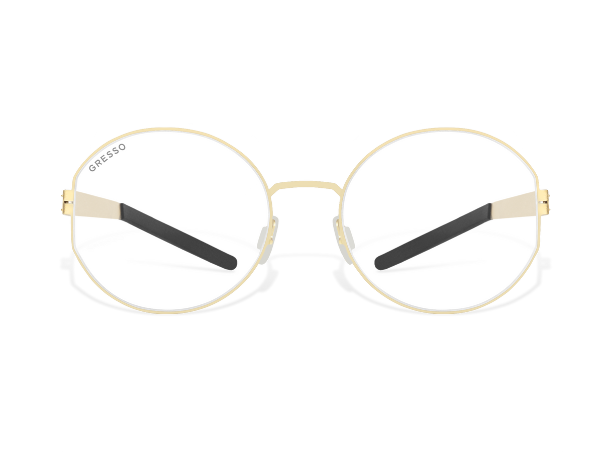 Купить онлайн или в салонах оптики в Москве и Санкт-Петербурге мужские титановые очки для зрения GRESSO Monica с диоптриями, изготовленные по вашему рецепту. Воспользуйтесь услугой бесплатной проверки зрения и консультацией опытного врача-офтальмолога. #color_золото