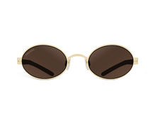 Черные мужские и женские солнцезащитные очки GRESSO Mykonos, круглые, изготовленные из титана, с поляризационными линзами Zeiss #color_коричневый монолит