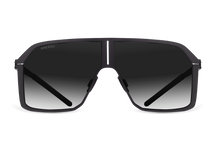 Черные мужские солнцезащитные очки GRESSO Nevada, маска, изготовленные из титана, с поляризационными линзами Zeiss #color_серый градиент