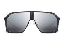 Черные мужские солнцезащитные очки GRESSO Nevada, маска, изготовленные из титана, с поляризационными линзами Zeiss #color_серое зеркало