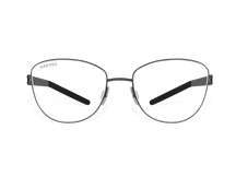 Купить онлайн или в салонах оптики в Москве и Санкт-Петербурге мужские титановые очки для зрения GRESSO Nicole с диоптриями, изготовленные по вашему рецепту. Воспользуйтесь услугой бесплатной проверки зрения и консультацией опытного врача-офтальмолога. #color_черный