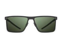 Зеленые мужские солнцезащитные очки GRESSO Oregon, прямоугольные, изготовленные из титана, с поляризационными линзами Zeiss #color_зеленый монолит