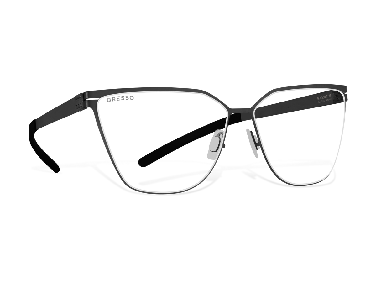 Купить онлайн или в салонах оптики в Москве и Санкт-Петербурге мужские титановые очки для зрения GRESSO Paula с диоптриями, изготовленные по вашему рецепту. Воспользуйтесь услугой бесплатной проверки зрения и консультацией опытного врача-офтальмолога. #color_черный