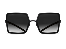 Черные женские солнцезащитные очки GRESSO Rodeo Drive, квадратные, изготовленные из титана, с поляризационными линзами Zeiss #color_серый градиент
