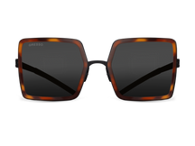 Черные женские солнцезащитные очки GRESSO Rodeo Drive, квадратные, изготовленные из титана, с поляризационными линзами Zeiss #color_серый монолит