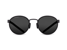 Черные мужские и женские солнцезащитные очки GRESSO Texas, круглые, изготовленные из титана, с поляризационными линзами Zeiss #color_серый монолит