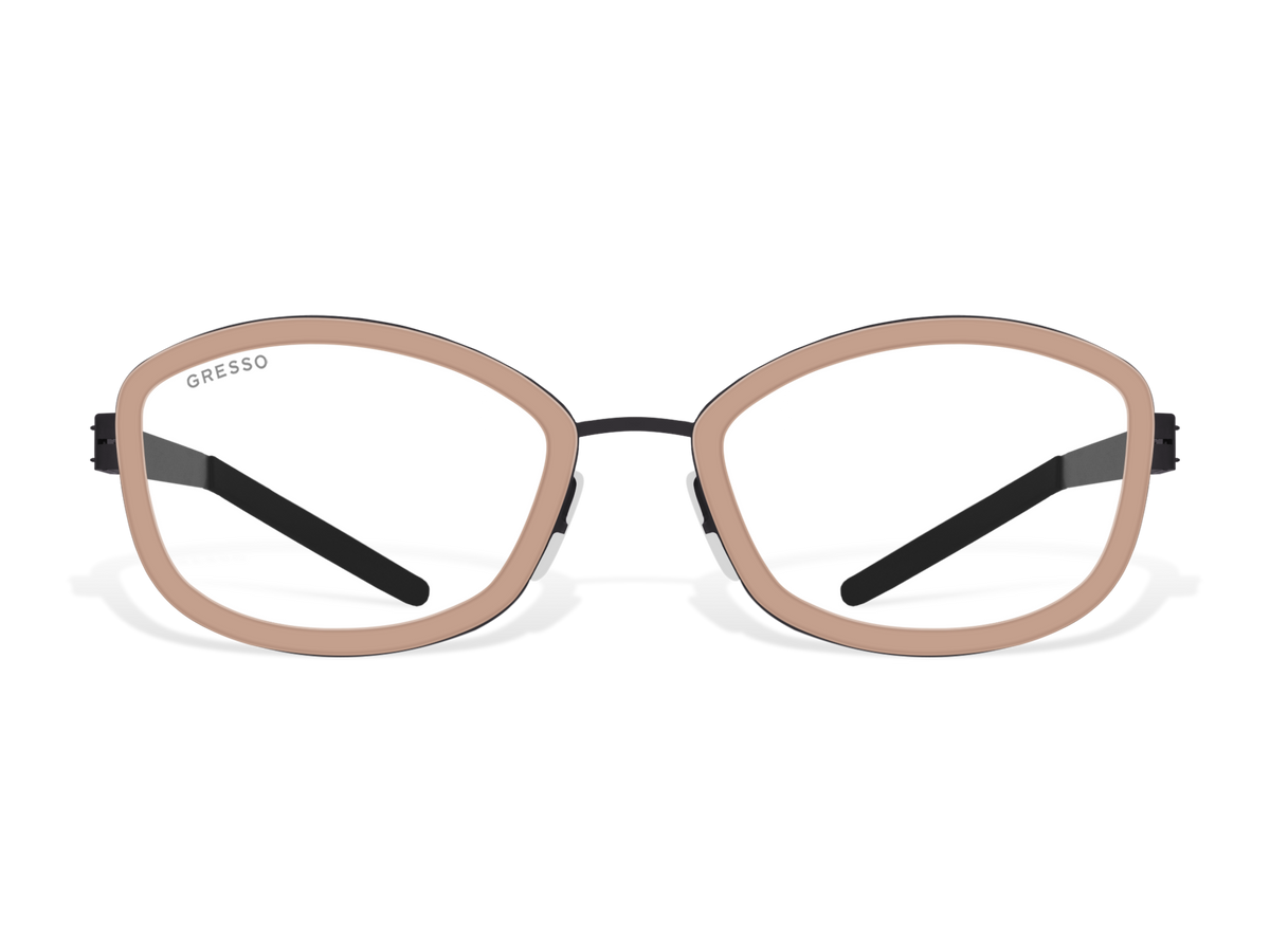 Купить онлайн или в салонах оптики в Москве и Санкт-Петербурге мужские титановые очки для зрения GRESSO Theresa с диоптриями, изготовленные по вашему рецепту. Воспользуйтесь услугой бесплатной проверки зрения и консультацией опытного врача-офтальмолога. #color_капучино