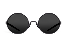 Черные женские солнцезащитные очки GRESSO Tivoli, круглые, изготовленные из титана, с поляризационными линзами Zeiss #color_серый монолит