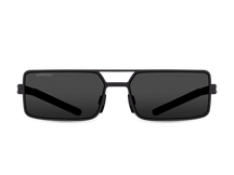 Черные женские солнцезащитные очки GRESSO Windsor, прямоугольные, изготовленные из титана, с поляризационными линзами Zeiss #color_серый монолит
